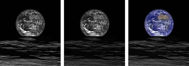 美国宇航局发布月球勘测轨道器(LRO)拍摄的壮美地球图像