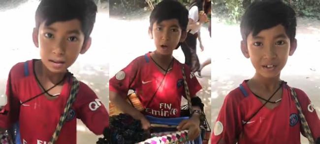 柬埔寨小男孩懂9种语言会唱《我们不一样》 因大马女游客Venus Gwc拍摄的视频爆红