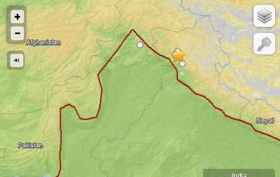 印度西北部发生里氏5.7级地震