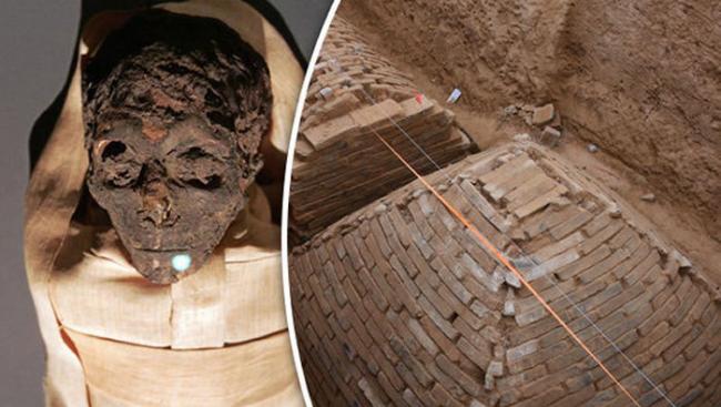 河南郑州黄河南岸思念果岭旁发现2000年前奇特古墓 内藏金字塔状结构墓室