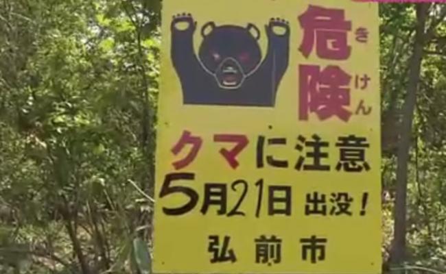 警方警告居民勿进熊出没山区。