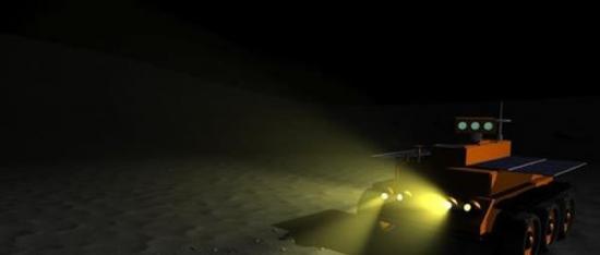 美国宇航局“夜间漫游者”月球车可以长达半个月的黑暗环境中执行任务