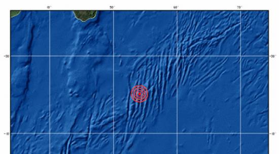 西南印度洋海岭发生6.2级地震