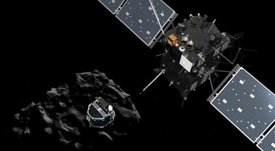 ESA早前发布菲兰脱离罗塞塔号的模拟图。