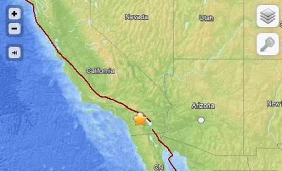美国加利福尼亚州内陆发生4.7级地震