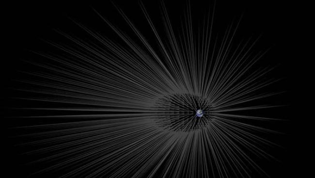 当暗物质流经过行星时，会形成一个超高密度的长丝，也就是暗物质丝，喷气推进实验室的科学家绘制了地球周围暗物质的分布图