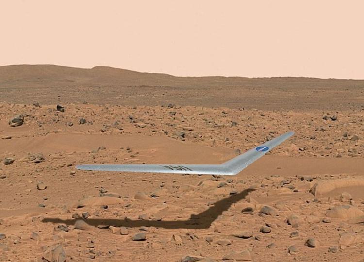 美国NASA首次向外界展示火星飞机原型设计――普朗特-M