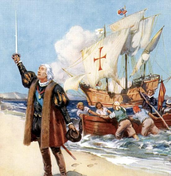 孟席斯先生认为哥伦布在1492年发现美洲新大陆只是个童话传说