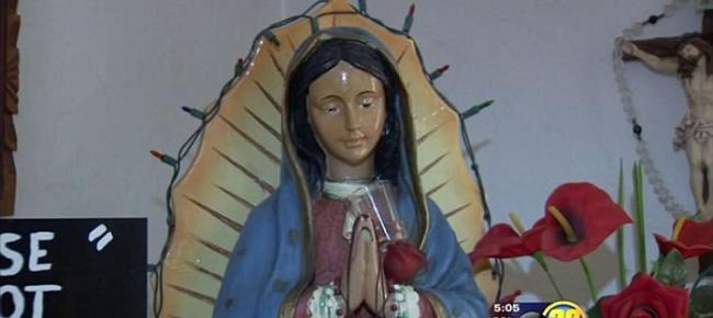 美国女子10年前母亲节收到的圣母像在表弟被残酷杀害后就开始落泪