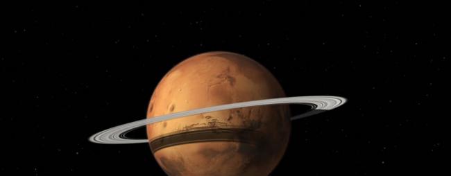 火星两颗卫星中的一颗可能在2000万年到4000万年以后分崩离析成为火星光环