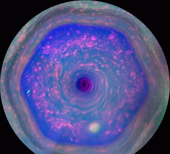 土星的极区出现持续时间很长的六边形喷射流（北极）和两极出现的两个类似飓风的风暴，令科学家感到非常吃惊。它们的驱动力至今仍是个谜。在“卡西尼”号仅剩的3年任务期间