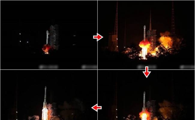 中国“一箭双星”发射两北斗导航卫星 首载搜救设备