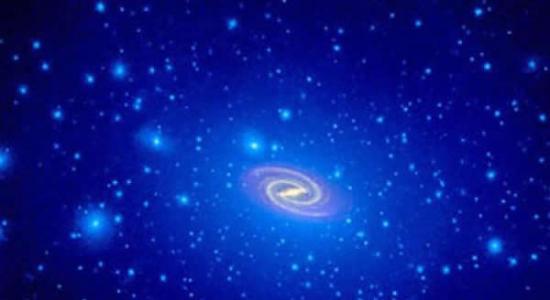银河系盘面存在暗物质分布群，太阳系周期性穿过安物质群可能造对小行星轨道进行扰动