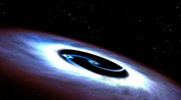 类星体MRK 231中央的黑洞估计质量达到1.5亿个太阳，另一个黑洞在400万倍太阳质量