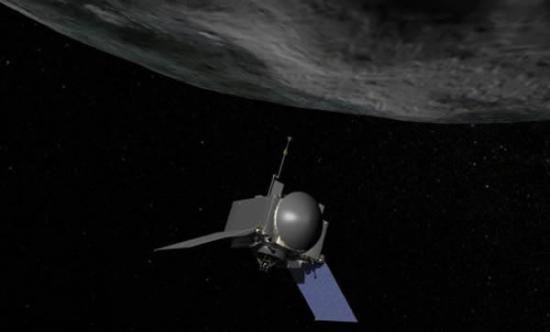 正在探测小行星的美国宇航局OSIRIS-Rex探测器