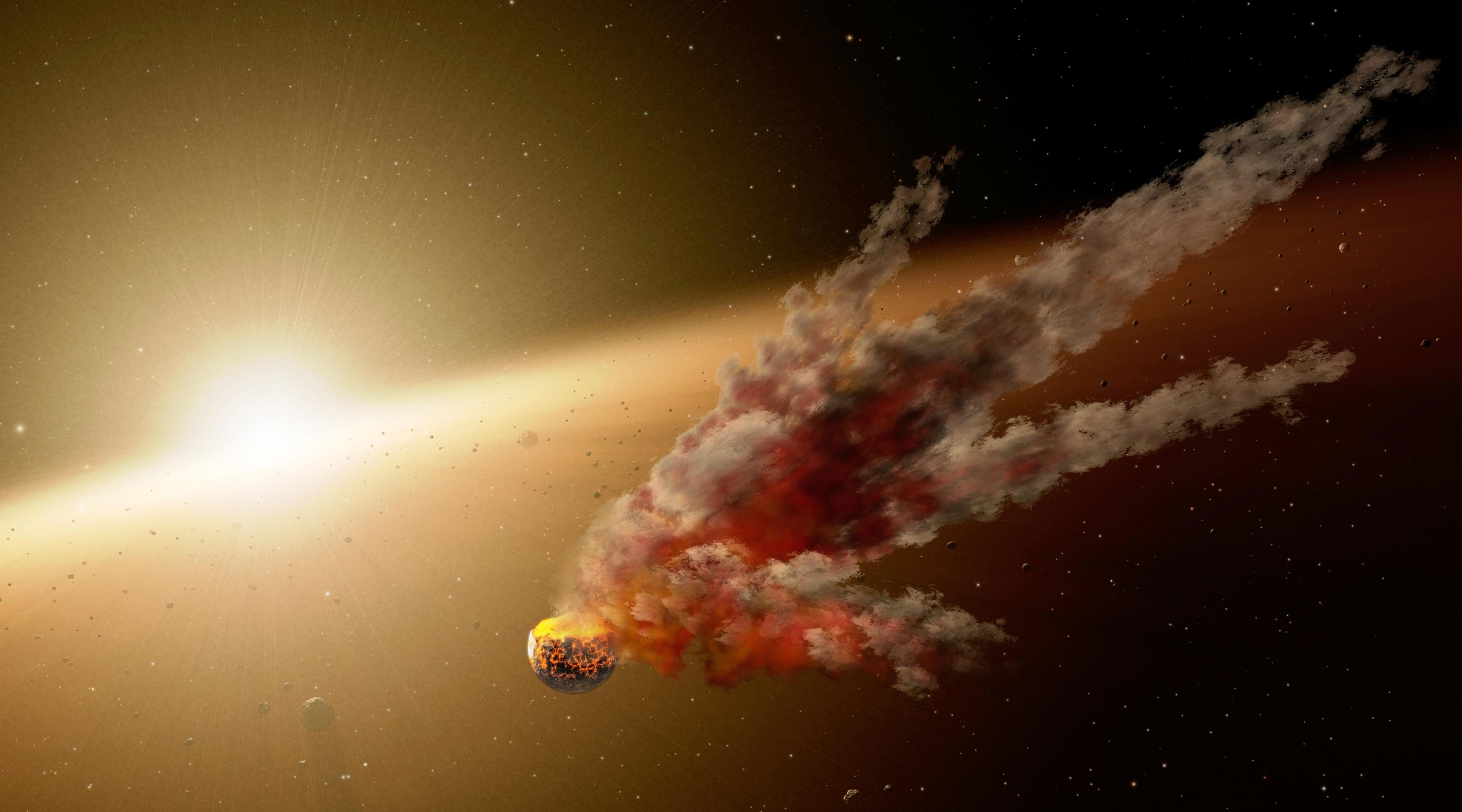 日美研究人员首次观测到巨大小行星之间大规模撞击的“踪迹”