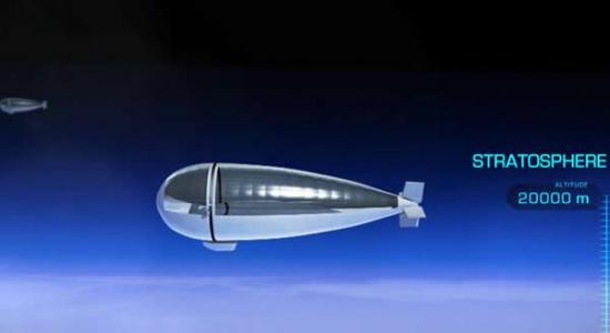 泰雷兹・阿莱尼亚宇航公司提出了一种平流层飞艇方案，飞行高度约为20公里，长度在70至100米，直接为20至30米，能够执行海上监视、通信、广播和导航任务。