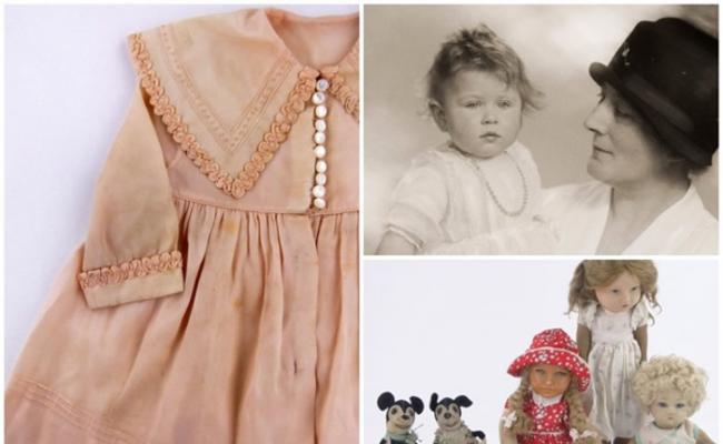 一批曾属于英国皇室的衣物及玩偶将进行拍卖。