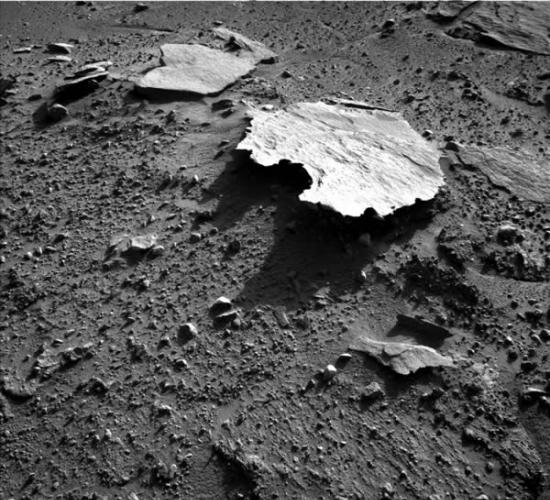 火星上一块岩石看起来像澳大利亚地图外形
