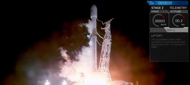 SpaceX火箭搭载西班牙观测卫星PAZ升空 并将首批星链测试卫星送上太空