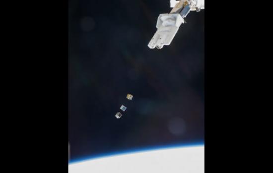 国际空间站释放三颗纳米卫星