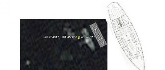 卫星图像发现在新西兰海域时遭遇暴风失踪的帆船