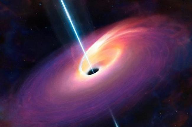 据科学家计算，像银河系中央那样的超级黑洞的质量顶多能达到太阳的500亿倍。一旦黑洞超过了上述体积上限，它们就会扰乱周围的气体环，从而失去“食物供应”。