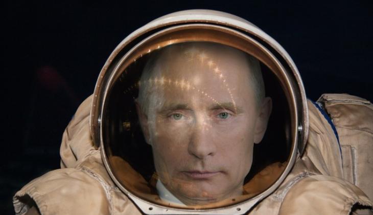 俄罗斯总统普京有一个太空梦。图为网民改图。
