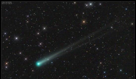 11月10日，大爆发前的ISON彗星。11月28日ISON将过近日点，有望成为近百年来最亮彗星，所以又被喻为“世纪彗星”。
