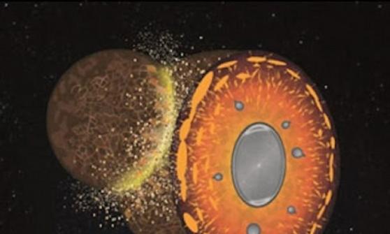 CNRS研究员认为，地球初形成之际，曾遭受威力巨大的陨石撞击。