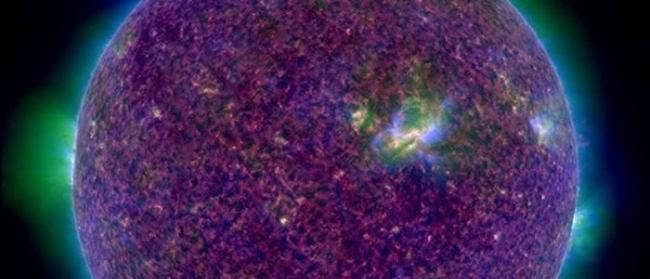 NASA发布SDO卫星（太阳动态观测台）5月中旬拍摄的极紫外线下的新太阳照片