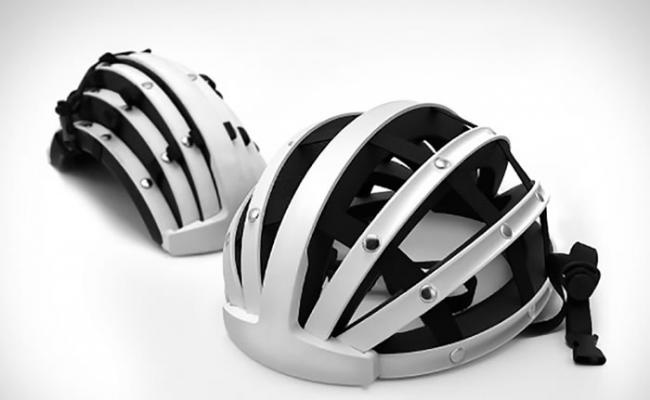 美国创业团队集资推出折叠式单车头盔“Fend”