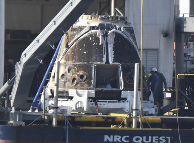 龙飞船回来了 SpaceX“二手火箭”成功往返国际空间站两趟