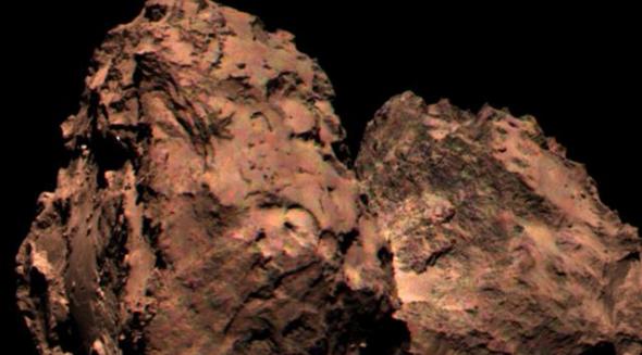格拉希门克彗星的图像显示，彗星表面可能是红色的，而不是此前认为的碳黑色