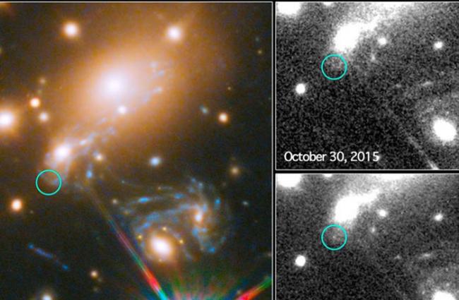怎样才能两次看到超新星：它在巨大星系群MACS J1149.5+2223背后爆炸