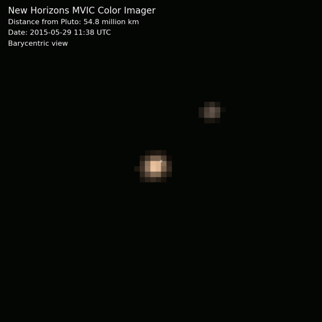 新地平线号拍摄的冥王星