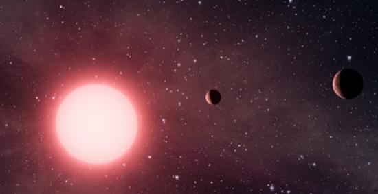 围绕开普勒-56运转的两颗倾斜的行星