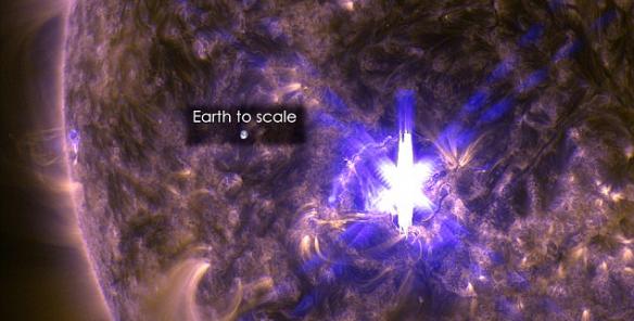 太阳动力学天文台捕捉到2015年第一个X级别太阳耀斑
