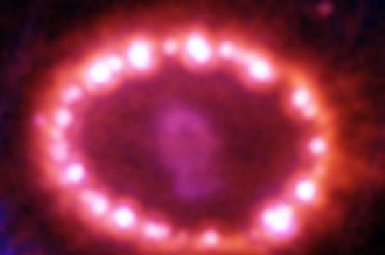 科学家首次发现超新星1987 a残骸中的可形成新天体系统的尘埃云