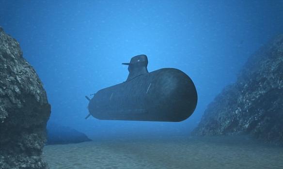 瑞典萨博集团公开了一种新型潜艇，称它是世界上最先进的隐形潜艇。A26潜艇长207英尺（约合62米）。“幽灵模式”是它的一大特点。在水下时，敌人几乎探测不到它。