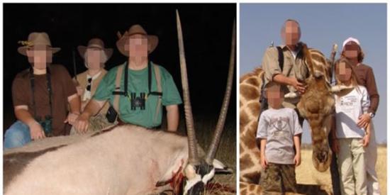 美父母带孩子在非洲猎杀动物并晒合照引起广泛热议