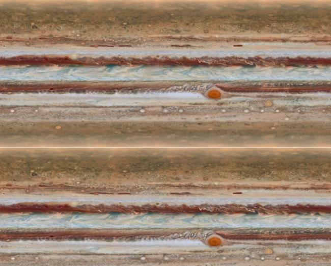 哈勃望远镜获取木星最新影像展示前所未见的细节