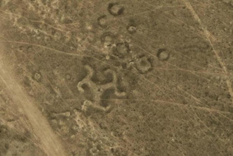 谷歌地球发现哈萨克斯坦北部地区存在50多个神秘地质印痕地貌