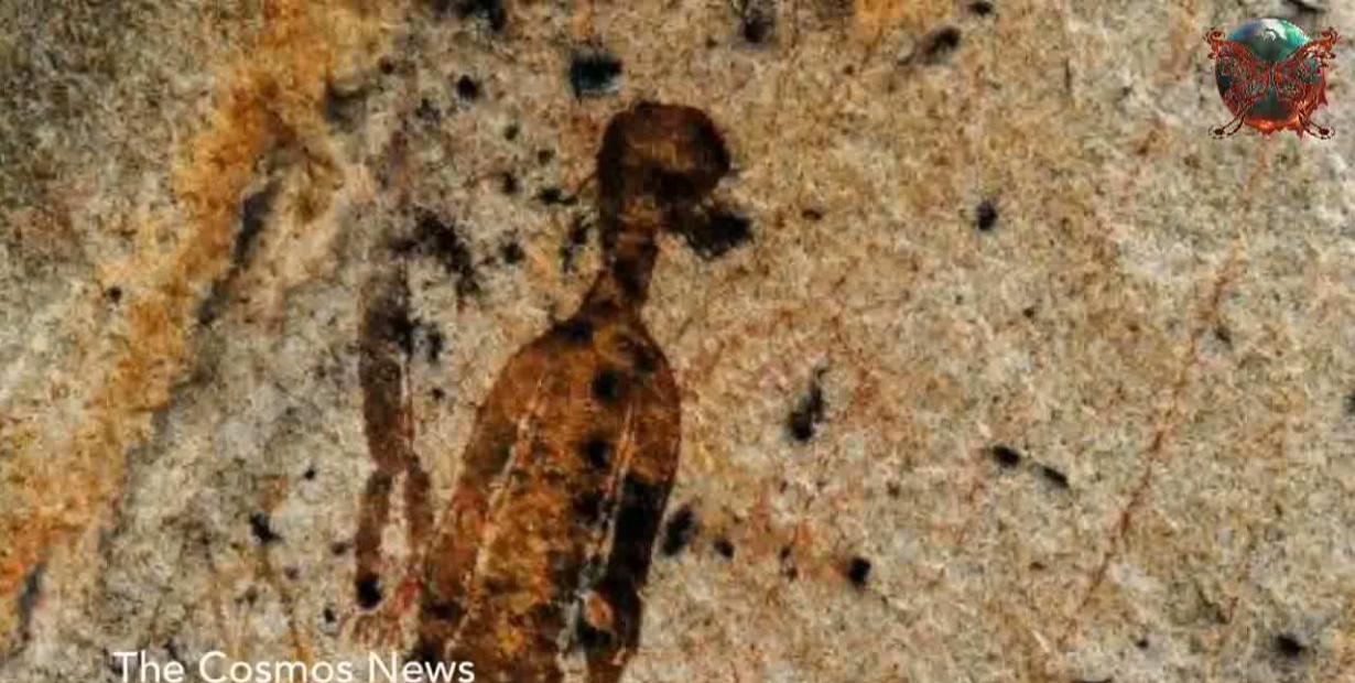 印度切蒂斯格尔邦一处万年洞穴中发现疑似刻划着外星人及UFO的史前壁画