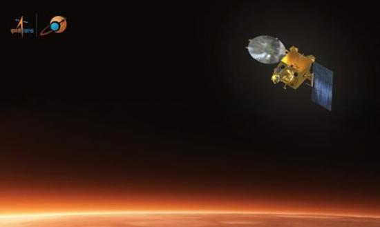 “曼加里安号”成功进入火星轨道。图为构想图。