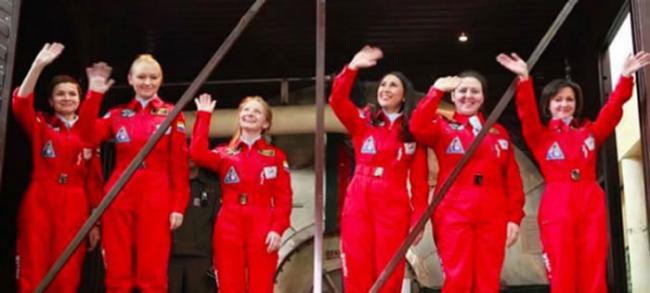 6名女太空人禁闭8日，模拟去月球的情况。
