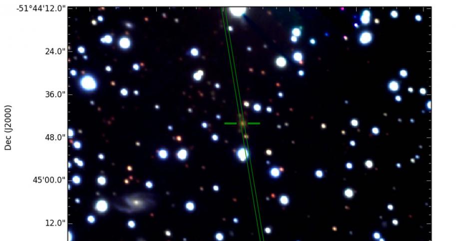绿色标记显示了射电星系PKS B1740-517