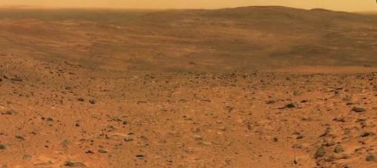 在古塞夫环形山开展考察的勇气号火星车，目前这辆火星车已经停止工作