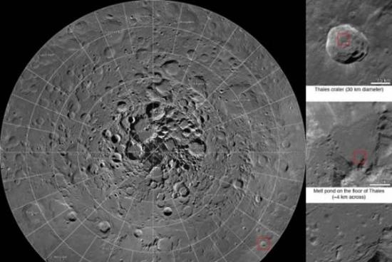 美国宇航局(NASA)近日将该局月球勘测轨道器(LRO)4年多来积累的图像数据进行处理，发布了一份月球北极地区的巨型合成图像，覆盖从月球北极到北纬60度左右的广
