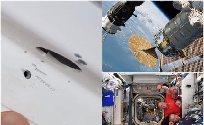 停靠在国际太空站的俄罗斯太空船上的破洞疑为思乡太空人所为？